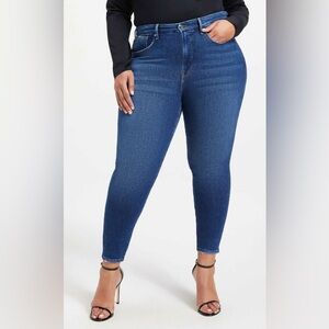 NEW w/Tags Good American Good Legs Crop Stretch Skinny Jean Plus Size 20-26